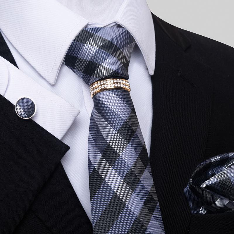 Direct Supply New Plaid Striped Flower Multicolor Men'S Tie Set