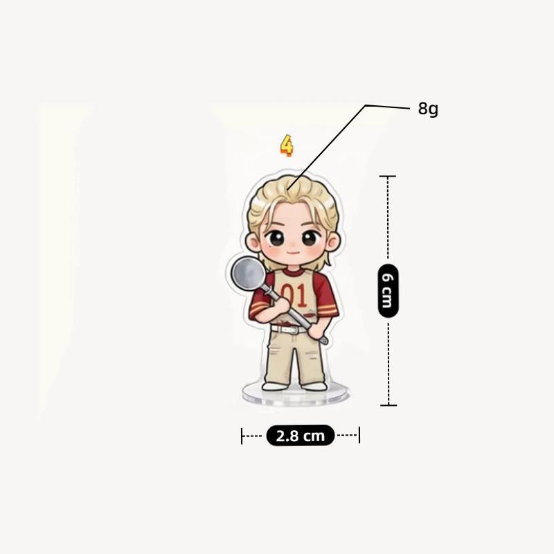 1pc Kpop Stray Kids Member 6cm Stand Cute Kawaii Chef Kitchen Utensils Chibi Figure Desktop Decoration Sign, SKZ Merch STAY Fans Collection Gift