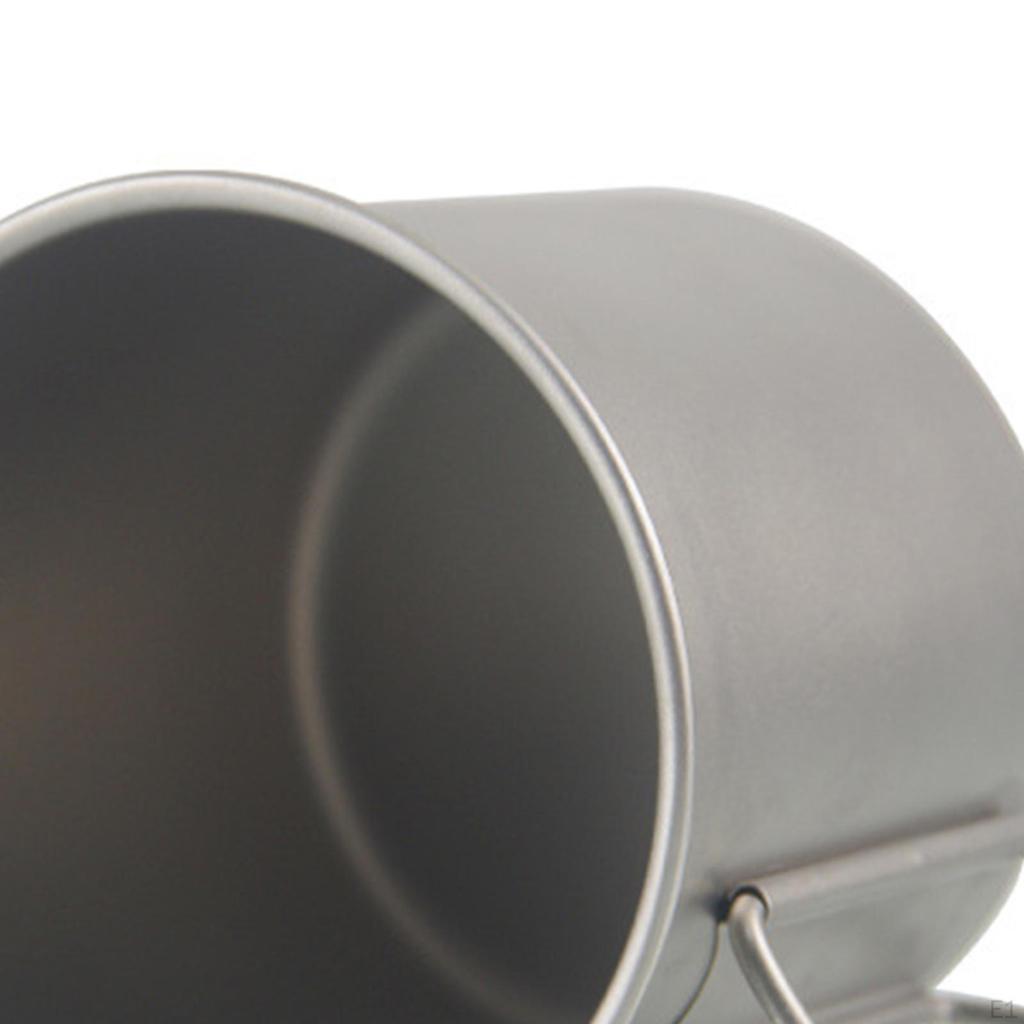 Outdoor Camping Tasse Kaffeebecher Faltbare Griffe Leichtgewicht Titan 380ml für