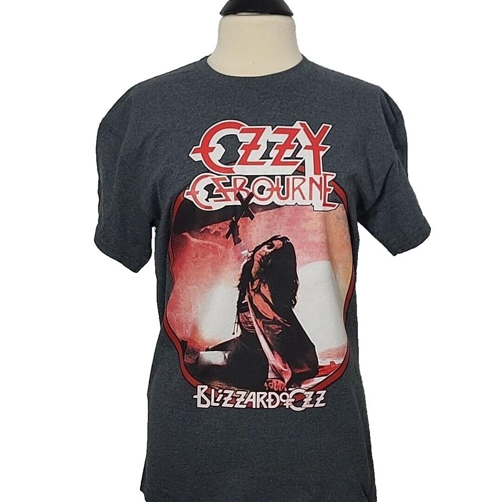 

OZZY OSBOURNE Blizzard Of Ozz XL T-Shirt GRAY Mens Band Logo Unisex T-Shirt XXL