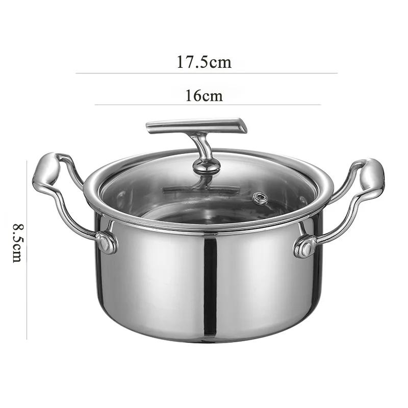 

304 нержавеющая сталь тушеная кастрюля для одного человека гостиничный клуб утолщенная нержавеющая сталь тушеная кастрюля для коммерческого использования семейный одна кастрюля на человека