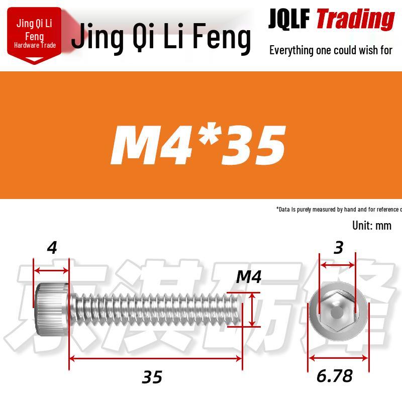 201 Stainless Steel Hex Socket Head Cap Screws M3-M27, Fully Threaded