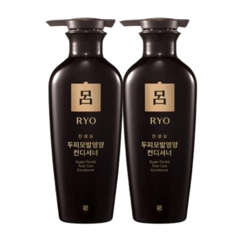 Ryo Ginsengbo Super Revital Total Care Conditioner 400ml | Red Ginseng & Reishi Herbal Formula | Scalp & Hair Nutrition Care