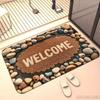 Welcome Stone Welcome Entrance Doormat Home Decor Carpet Indoor Outdoor Floor Mat Living Room Bedroom Bath Kitchen Rug