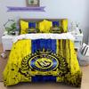 Biancheria da letto con motivo Al-Nassr, Set copripiumino Copripiumino Federa Regalo di Compleanno per la Casa(1 * copripiumino + 2 * federa, senza nucleo)