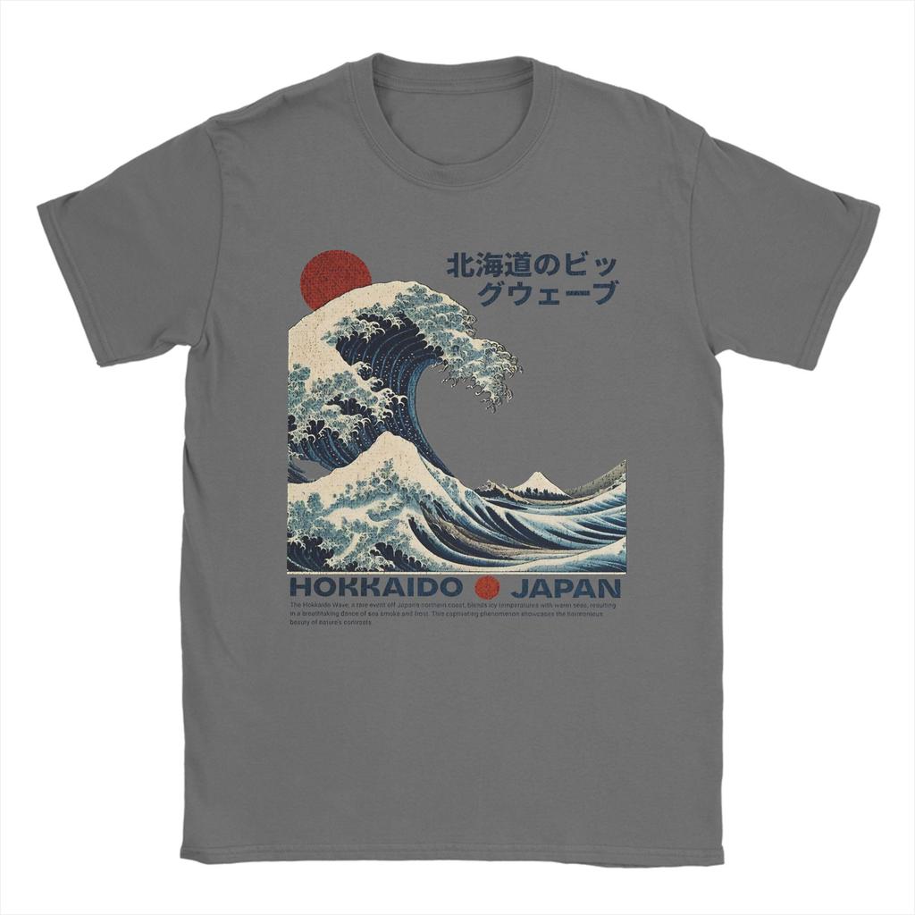 Kanagawa Wave The Great Wave Hokusai Japanese Art  Cotton TShirt For Unisexs Summer  Awesome TShirts Tees Oversized Cheap Tops