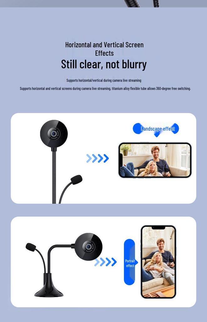 4K HD Webcam with Microphone for Desktop, Laptop, Streaming, Online Classes & Video Conferencing
