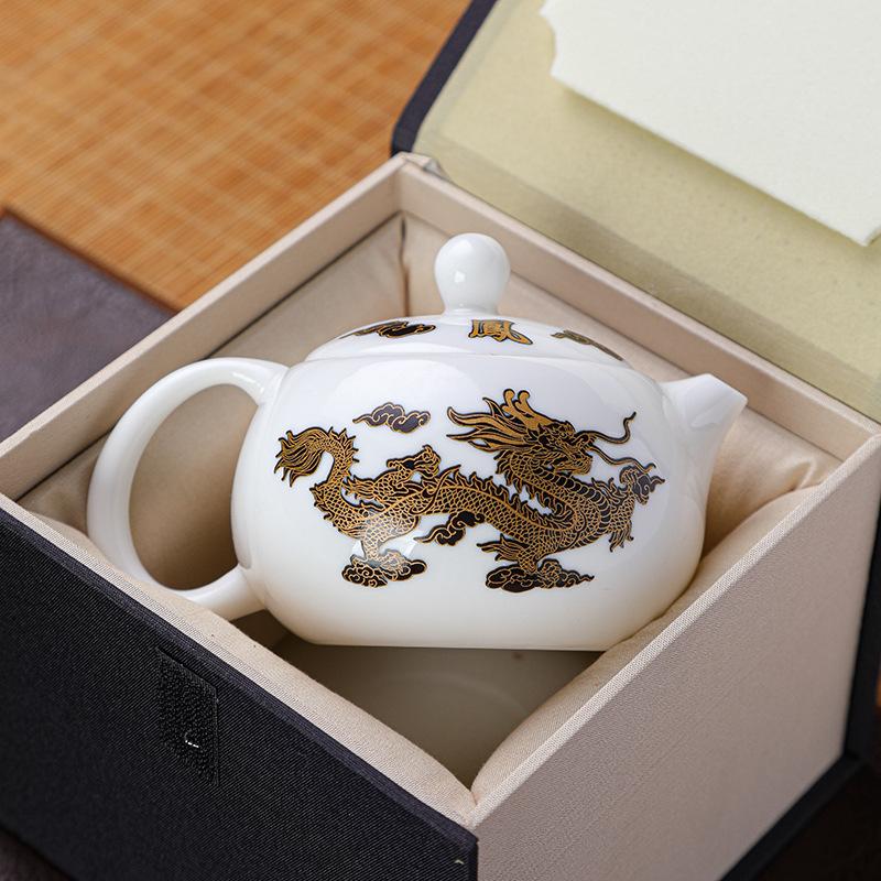 Handmade Fengming Teapot Suede Jade Porcelain, Xishi Teapot, Golden Color Changing, Dezhong Teapot, Broken Teapot, Single Teapot