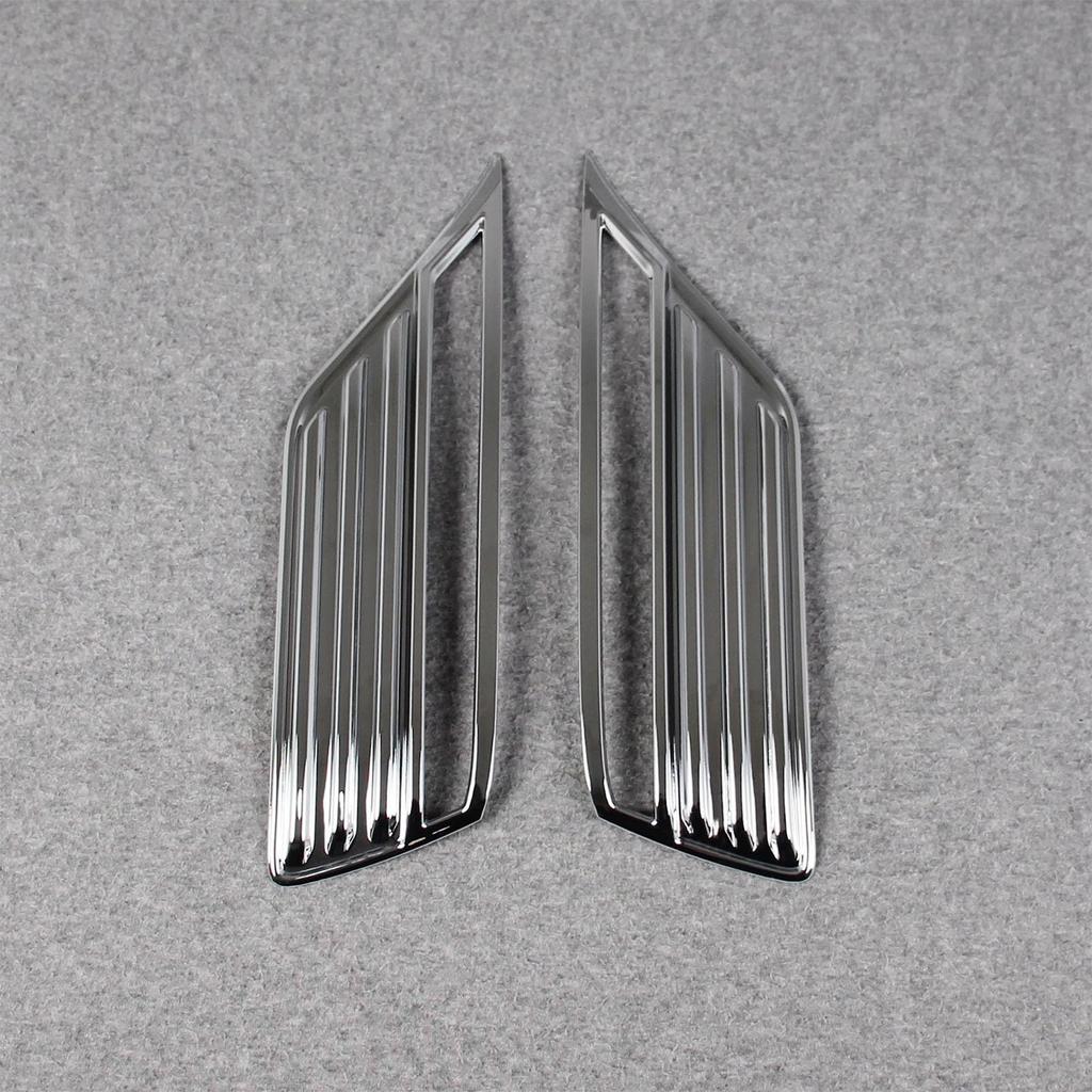 RUIQ Yttre Bakre Dimljusdekorationsram för Toyota Nya Land Cruiser 300-serien ZX (Krompläterad)