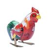 3Pieces Metal Jumping Rooster Toy Classical Tinplate Windup Designs for Nostalgic Fun and Home Office Table Decoration