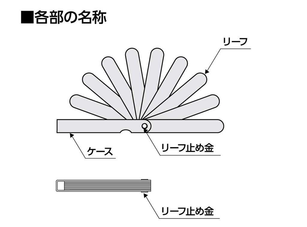 Shinwa Sokutei Thickness Gauge A 75mm Set 73776 9-piece
