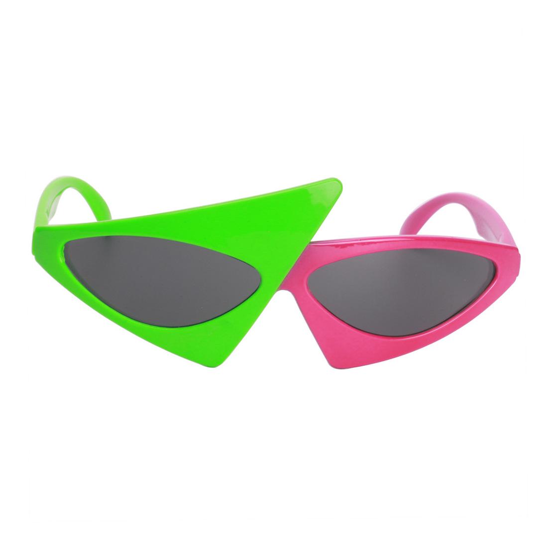 

Модные рождественские треугольные овальные очки зеленой розы контрастного цвета Roy Purdy, солнцезащитные очки для сцены в стиле хип-хоп, очки для вечеринок UV400, товары для вечеринок Green&Pink