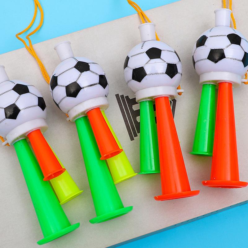 5PCS/Pack Football Colored Style Shaped Cheerleading Horn Plastic Horns for Football Match Audience Cheerleading Accessories ZYF