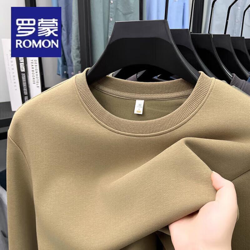 Luomon Men's Casual Round Neck Long Sleeve Sweatshirt