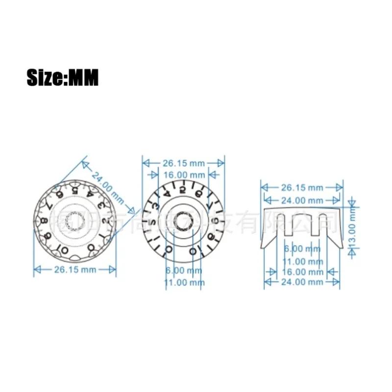 4pcs Electric Guitar Knob Cap Guitar Volume Tone Button Musical Instrument Classic Texture Supplies Parts Accessaries