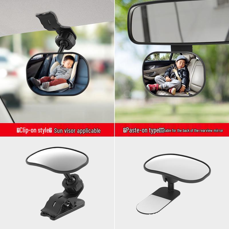 Specchietto Retrovisore Interno Auto per Sicurezza Bambini - Parasole Ausiliario per Osservazione Seggiolino per Neonati