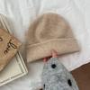 Women's Super Soft Knitted Beanie - Solid Color, Windproof, Winter Warm Wool Hat for Cold Weather.