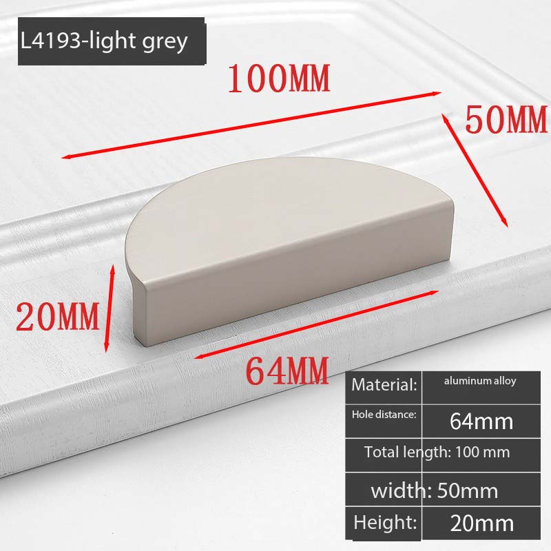 Wardrobe Door Handle Extended Champagne Color Modern Minimalist Light Luxury Sliding Drawer Cabinet Door Drawer Handle Furniture