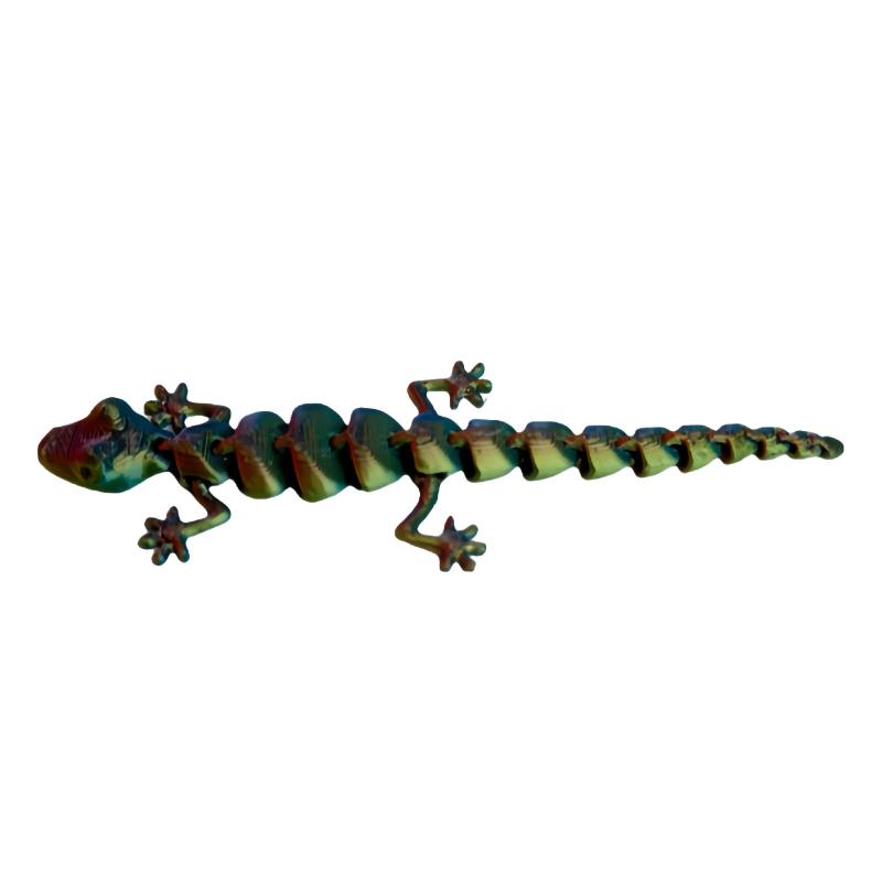 10/20Pcs Creative Joints Movable Home Scene Decoration 3D Printed Mini Lizard Figurines Animal Toys Christmas Gift For Kid