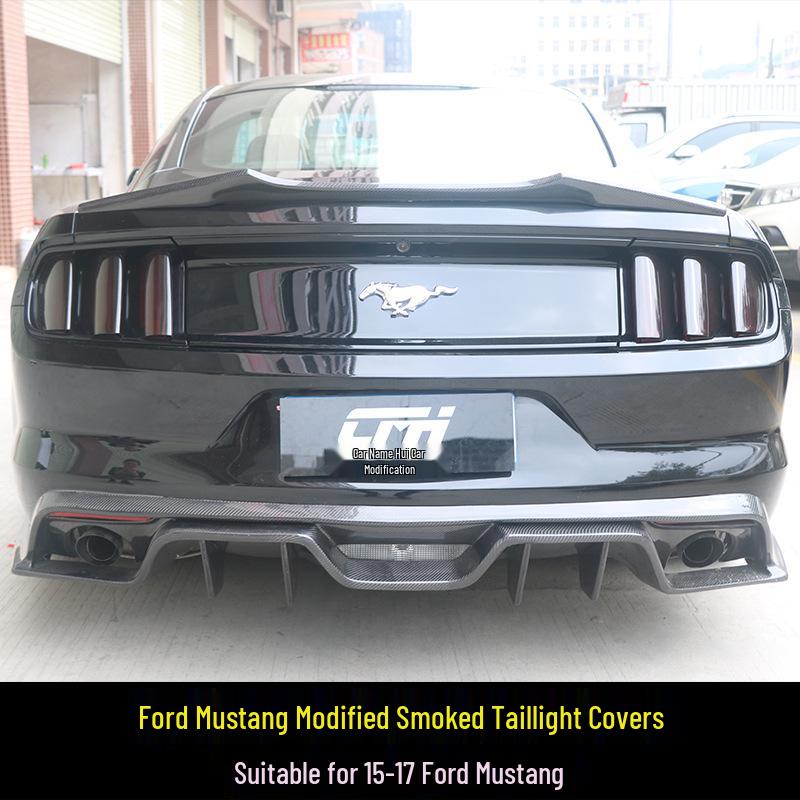 15-23 Ford Mustang Smoked Honeycomb Taillight Cover Sticker