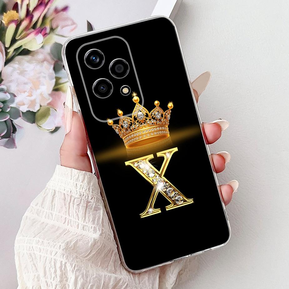 

For Honor 200 Lite Case Luxury Fashion Crown Letters Cover Clear Silicone Soft Slim Phone Case For Honor 200 Lite 200Lite Fundas Honor 200 Lite