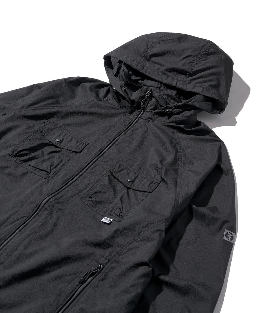Discus Athletic Sheer Hooded Windbreaker Black