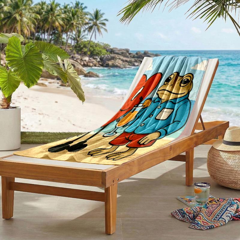 Bbunny Heart Fashion Beach Towel: Ideal for Summer Adventures Soft, absorbent and quick drying suitable for swimming and bathing