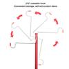 Durable Aluminum Alloy Foldable Light Pole Collapsible Three-Fold Light Stand Lamp Bracket Outdoor Camping
