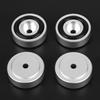 4PCS 30*10mm Aluminum Alloy Amplifier Feet Shock Absorber Amplifier Pads Feet Silver