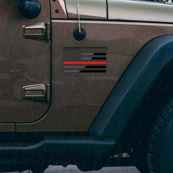 2X Metal USA Flag Sticker Car Truck American Decal Body Emblem Auto Accessories