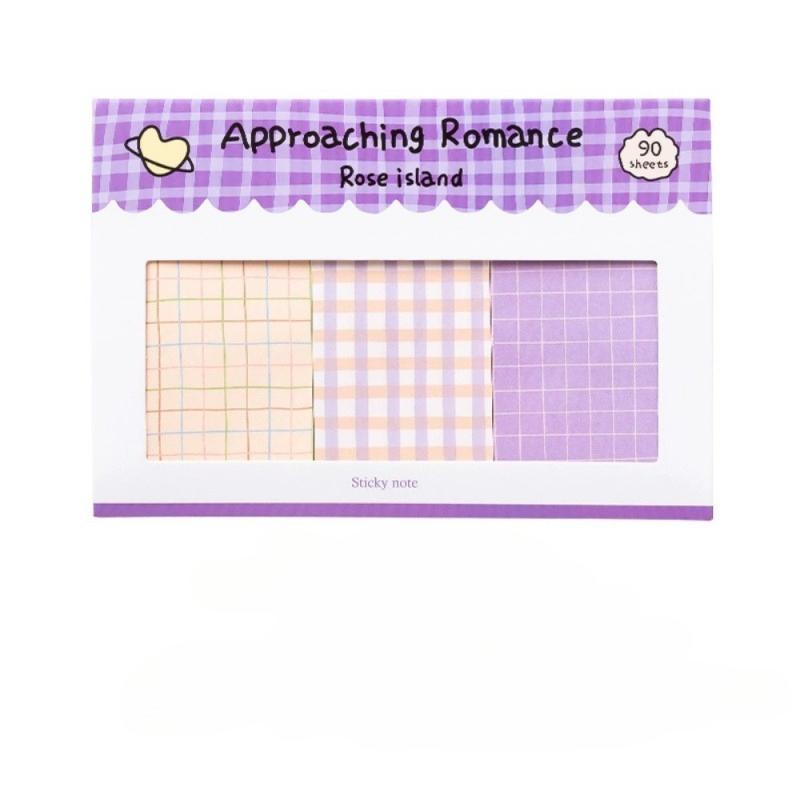90 Sheets Per Pack Grid Combination Note Pad Handmade Account Decoration Note Paper Student Stationery Supplies Notepad