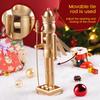 Golden Christmas Nutcracker Wooden Nutcracker Ornament Soldier Handcraft Doll Toy Statues Home Office Desktop Decoration Gift