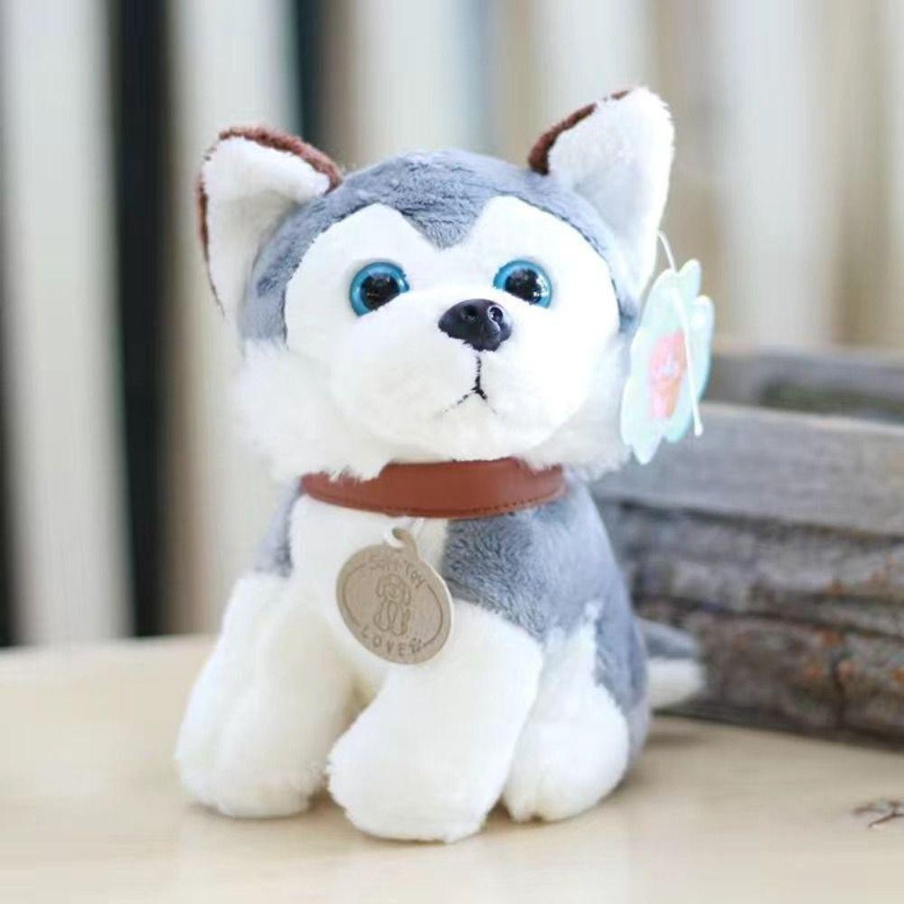 Perro de Peluche Juguetes de Peluche Cachorro Husky Perro de Peluche de Simulación Niños Novias