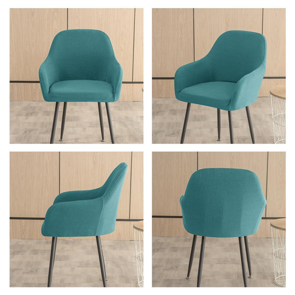 Wasserdichtes Maisflanell Elastisch Zuhause Hotel Esszimmerstuhl Hohe Armlehnen Stuhlhülle