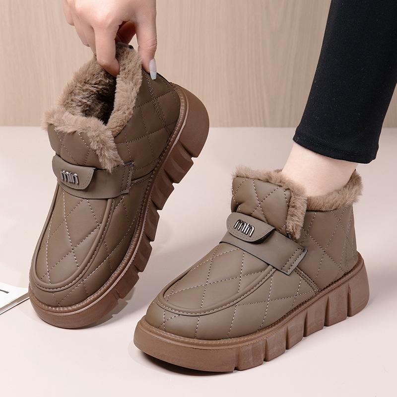 Winter Women's Cotton Boots Thick Bottom Skid-proof Durable Cold-proof Warm Women's Shoes Free Shipping Women' Shoes