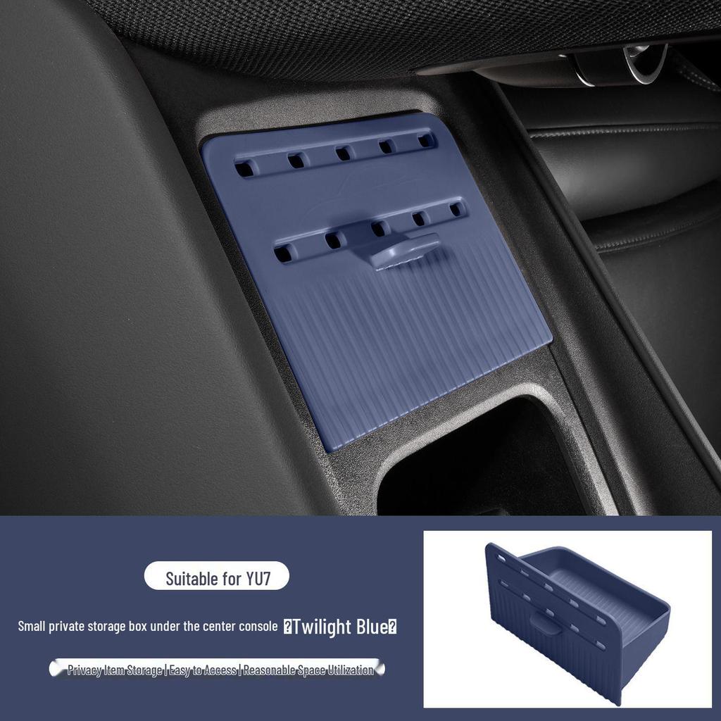 Privacy-Protecting Hidden Storage Box for Xiaomi YU7 Console, Ideal for Car Accessories