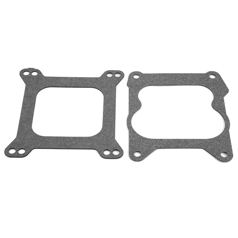 Qiilu Carburetor Mounting Gasket, 3/4" Open Carburetor Adapter 4bbl Quadrajet Manifold