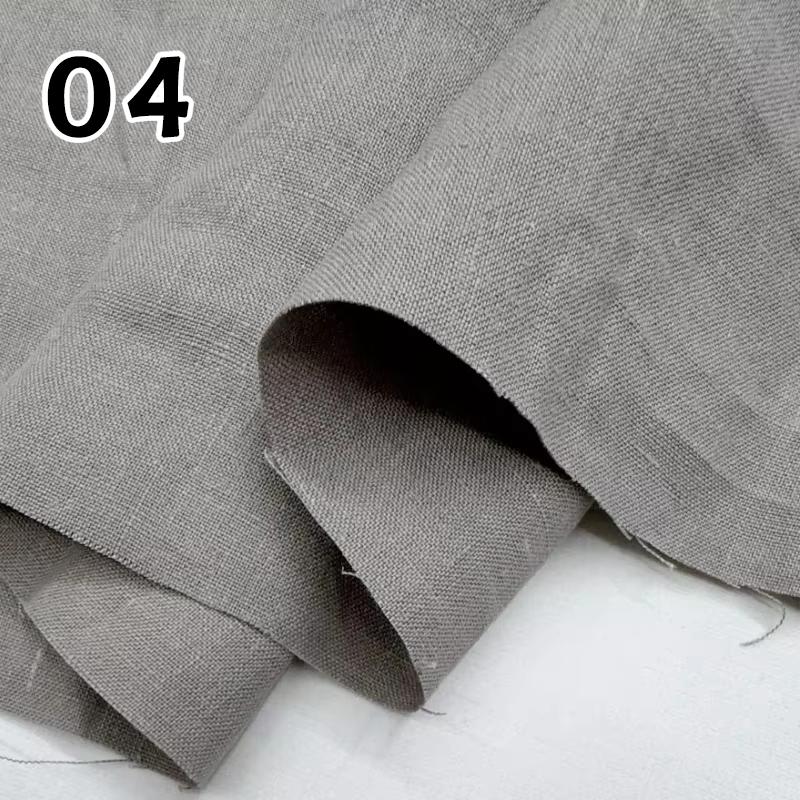 100x140cm 100% Ramie Linen Fabric High-grade Pure Hemp Natural Yarn-dyed Cloth For DIY Hanfu Pants Dress Coat Sewing Crafts