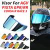 Visera para Casco para AGV Pista GP R GP RR Corsa R Motocicleta Moto Cara Completa Accesorios Piezas Estuche para Lente Parabrisas Sensores MotoSpeed 6