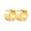 New in Trendy Minimalist Stainless Steel Hoops Ear Piercings Earrings Round for Men Woman Waterproof Vintage Jewelry Decoration