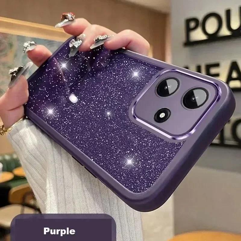 For Honor 400 Pro Glitter Gradient Soft Silicone Case For Honor 400 Pro 400 Lite Lens Camera Protetcor Shockproof Phone Cover