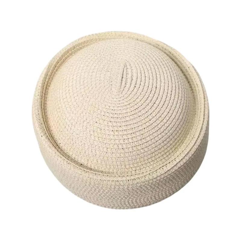 2026 Summer Beret Sun Hats Retro Artistic Painter Breathable Straw Hat Women Circle Concave Straw Sun Hats
