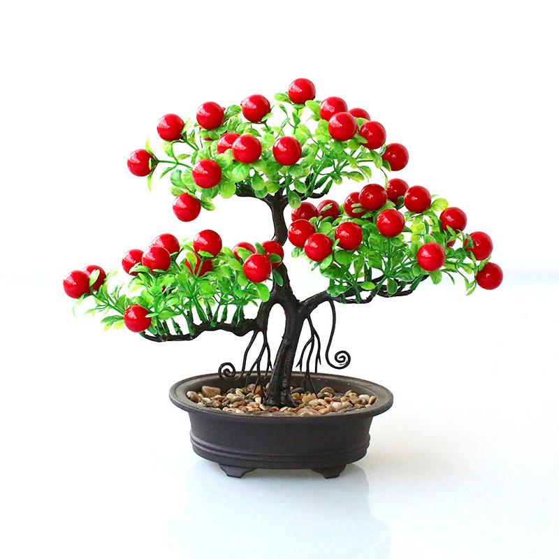 Artificial Glabra Pachira Pasq Injection Molded Plastic For Ornament Desktop