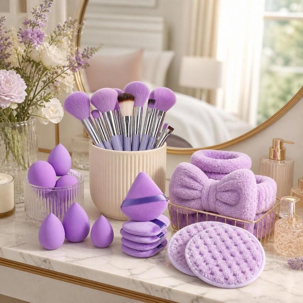 33pcs Fluffy Professional Makeup Brushes High Quality Eye Shadow Brush Makeup Brush Set  For Women