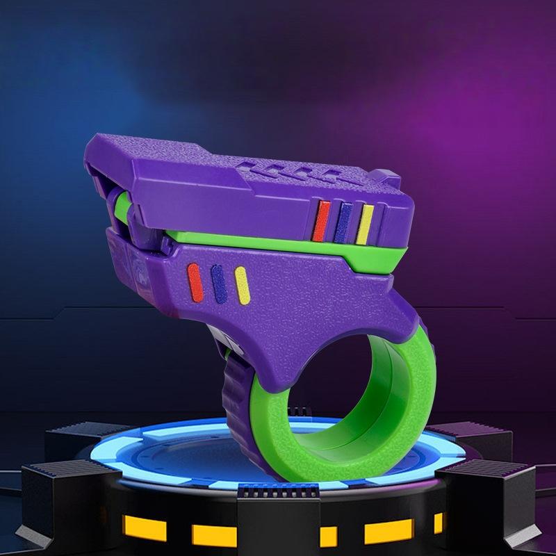 Vingertop Roterende Schuif Speeltje - Gestructureerde Ratel Fidget voor Sensorisch Spel, Draagbaar Stressverlichtend Gadget, Cool Bureau Accessoire