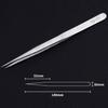 Stainless Steel Eyelash & Nail Art Tweezers Professional Pointed Tip Curved Jewelry Applicator for Nail Decorations False Lashes