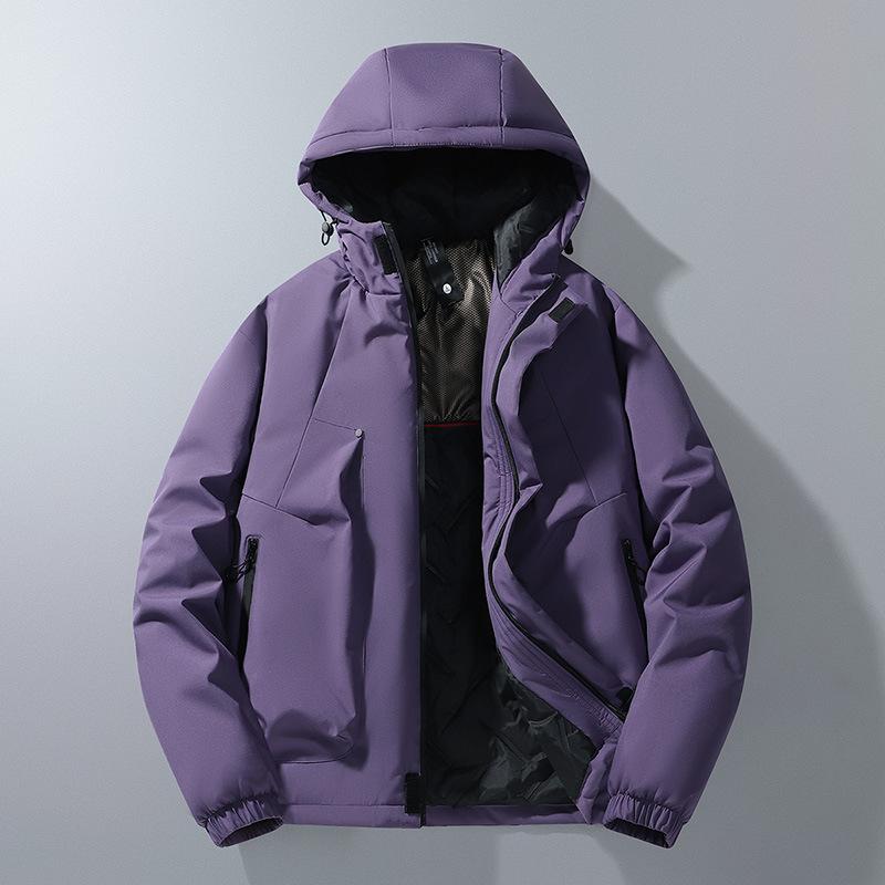 New Autumn and Winter Style Plus Velvet Thickened Graphene Jacket for Men's Warm and Cold Protection Casual Jacket
