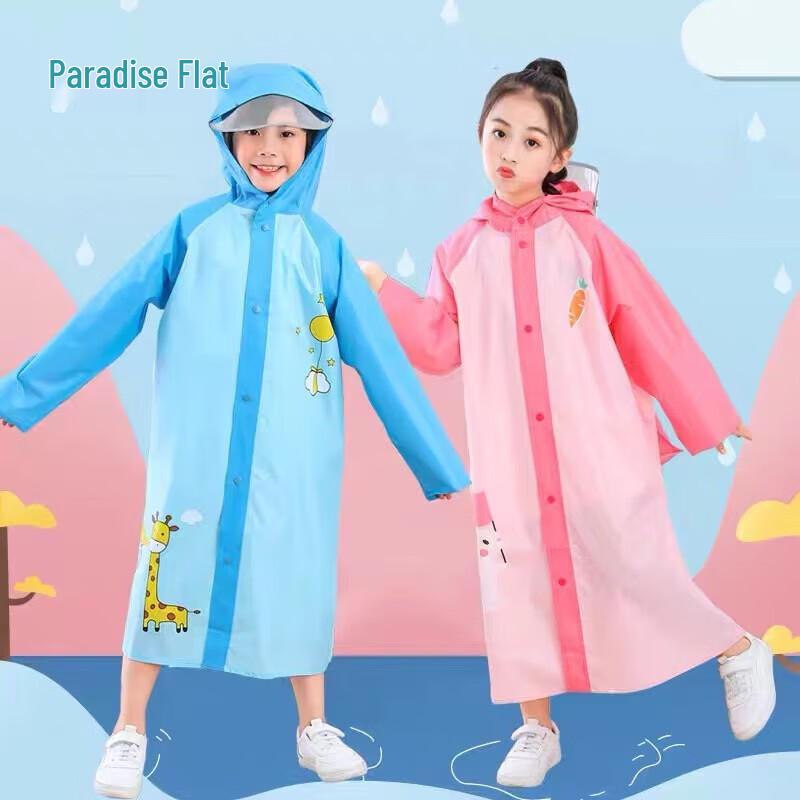 Kids Cartoon Backpack Raincoat