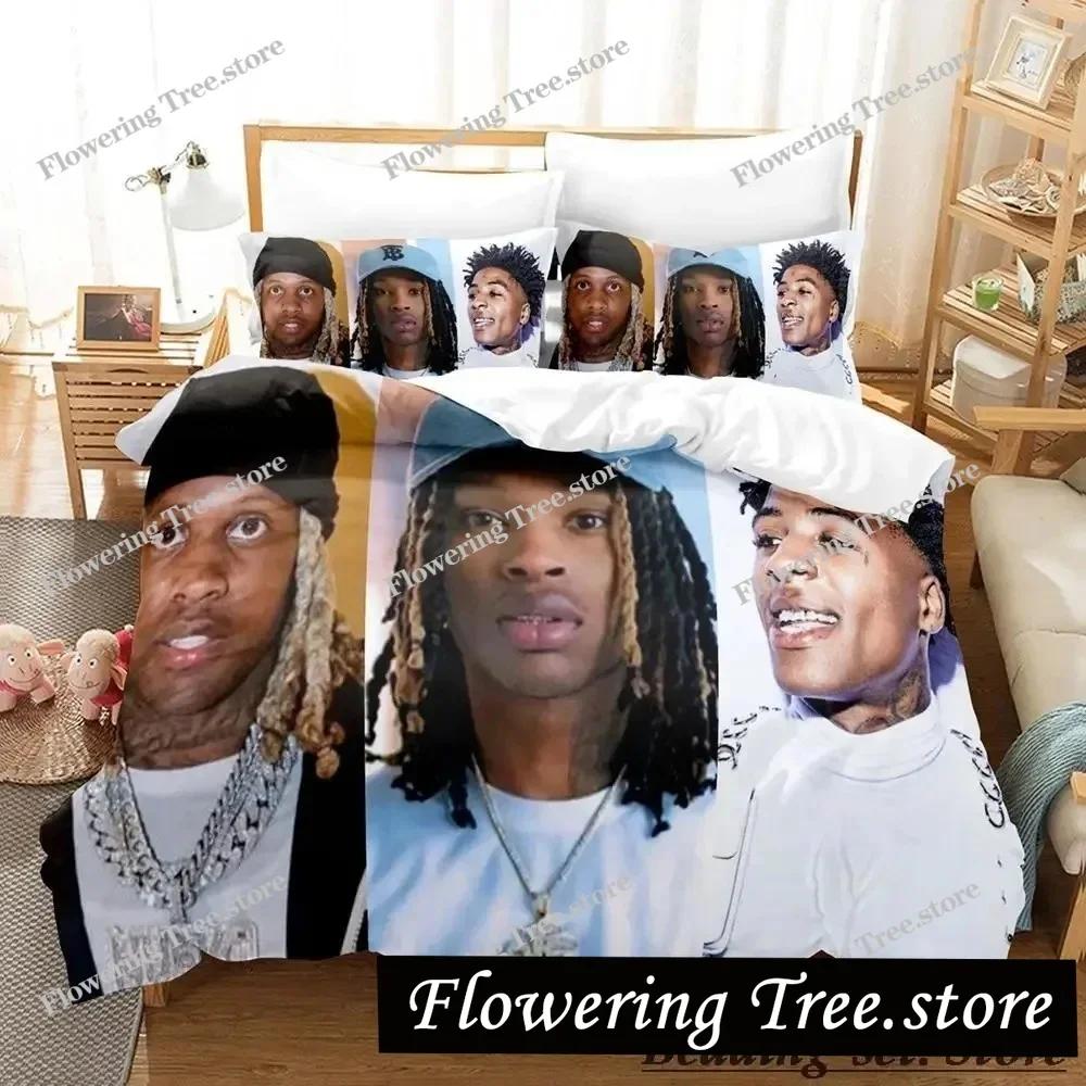 Lil Durk Bedding Set Single Twin Full Queen King Size Bed Set Aldult Kid Bedroom Duvetcover Sets Anime Parure De Lit Bed