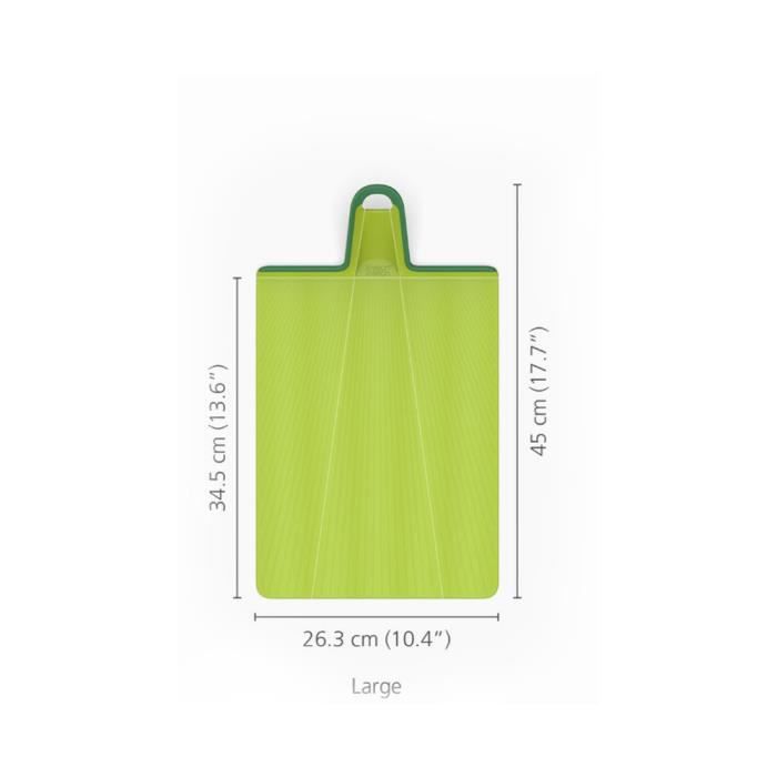 Planche à découper - Joseph Joseph - Chop2Pot Plus - Pliable - Vert - Antidérapante